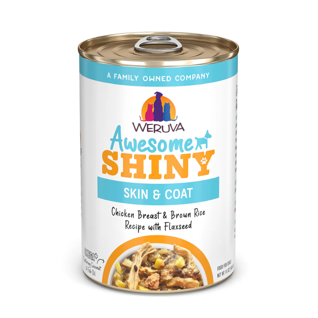 Weruva Awesome Shiny Chicken Breast & Brown Rice Recipe with Flaxseed Dog Can