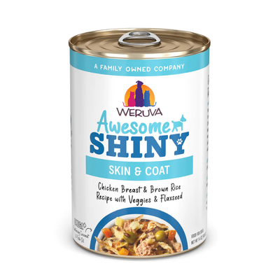 Weruva Awesome Shiny Chicken Breast & Brown Rice Recipe with Veggies & Flaxseed Dog Can