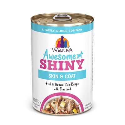 Weruva Awesome Shiny Beef & Brown Rice Recipe with Flaxseed Dog Can
