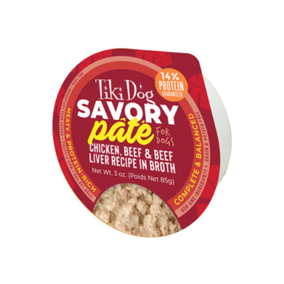 Tiki Dog Pate Beef & Beef Liver Dog Food