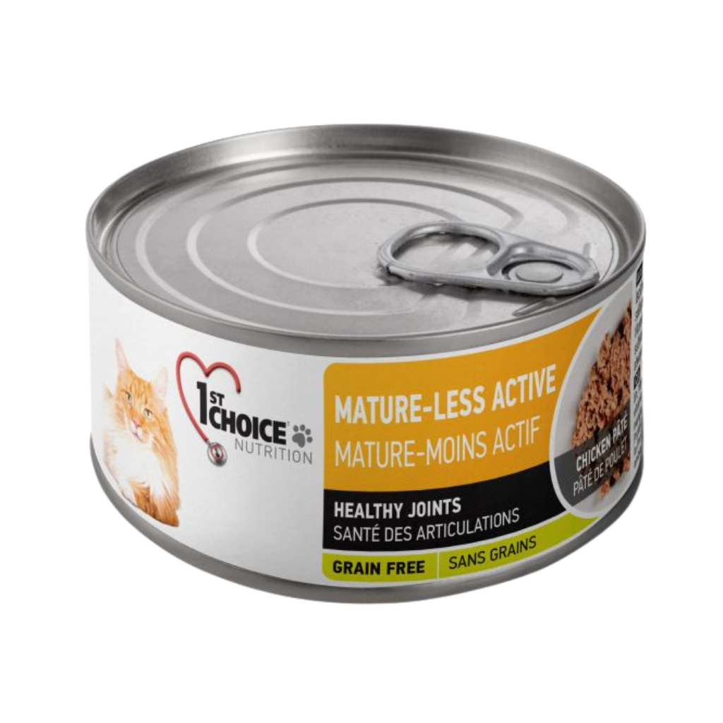 1st Choice Senior Mature Less Active Chicken Pate Cat Can