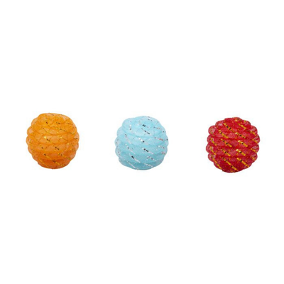 Bud'Z Coloured Spiral Ball Assorted Colours Cat Toy