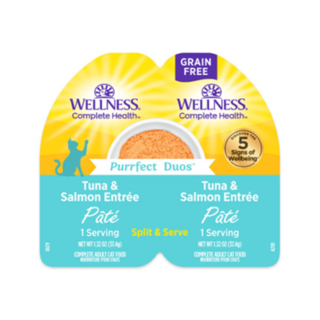 Wellness Complete Health Purrfect Duos Tuna & Salmon Pâté Wet Cat Food