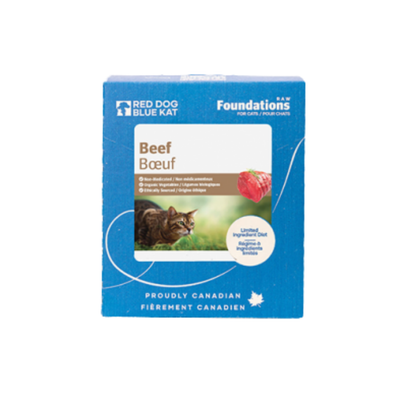 RED DOG BLUE KAT Foundations Raw Beef Recipe Frozen Cat Food