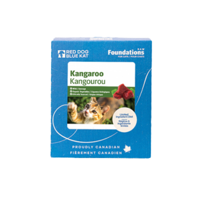 RED DOG BLUE KAT Foundations Raw Kangaroo Recipe Frozen Cat Food