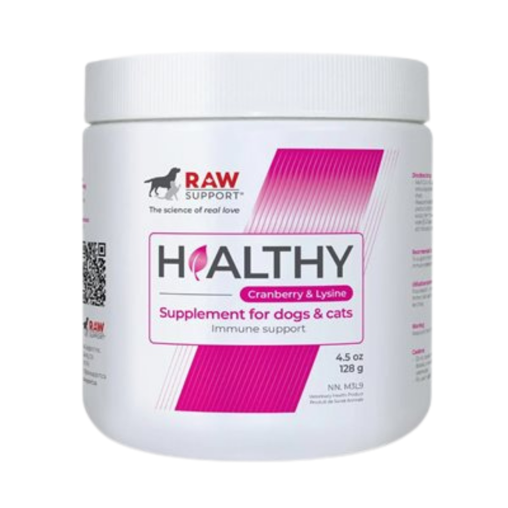 Raw Support Healthy Food Supplement - L-lysine & Dehydrated Cranberry
