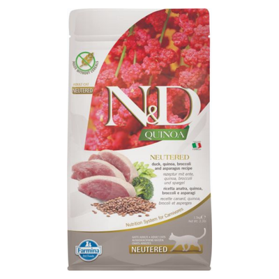 Farmina N&D Quinoa Duck & Broccoli Neutered Cat Food