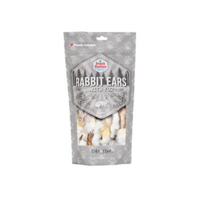 This & That Snack Station Rabbit Ears with Fur Dog Treat (9ct)