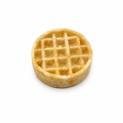Munchie Bones Buffalo Collagen Waffle – Edible “Lick Mat” – Natural 3"