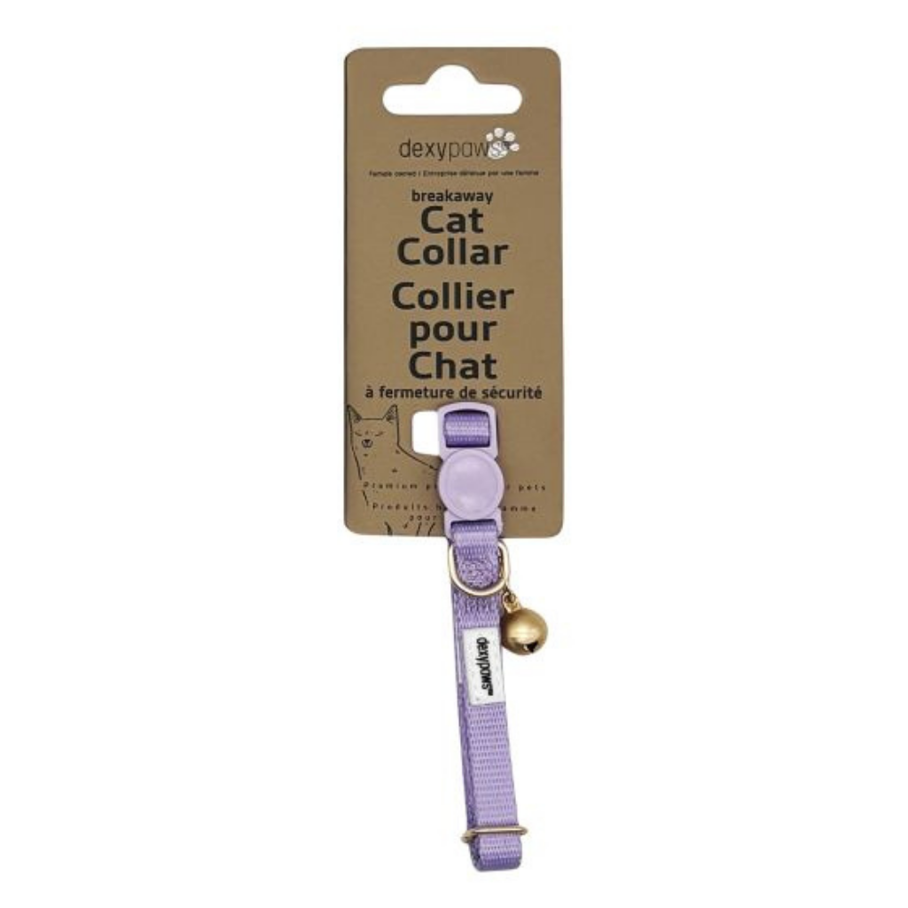 Dexypaws Polyester Cat Collar - Lilac
