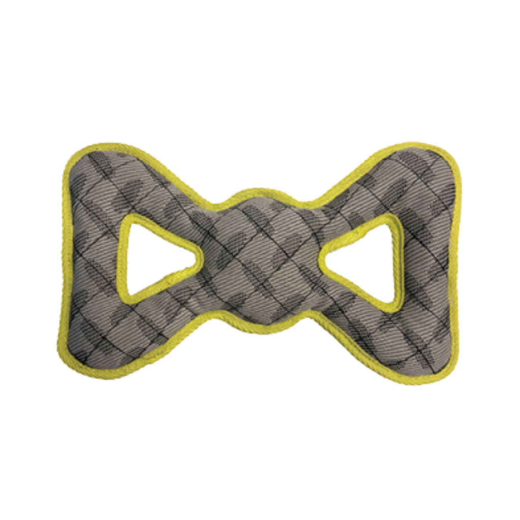 foufouBRANDS fouFIT Tuff Tugs Pully Yellow Large Dog Toy