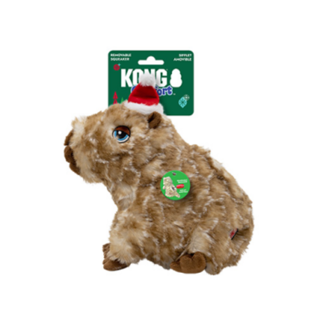 Kong HOLIDAY Comfort Wuuzzeez Capybara Medium Dog Toy