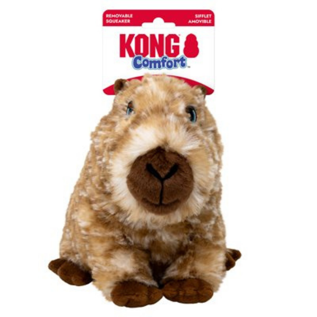 KONG Comfort Wuzzeez Capybara Medium Dog Toy