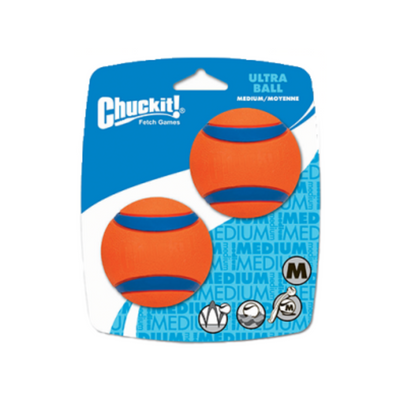 Chuckit! Ultra Ball Medium Dog Toy (2 Pack)