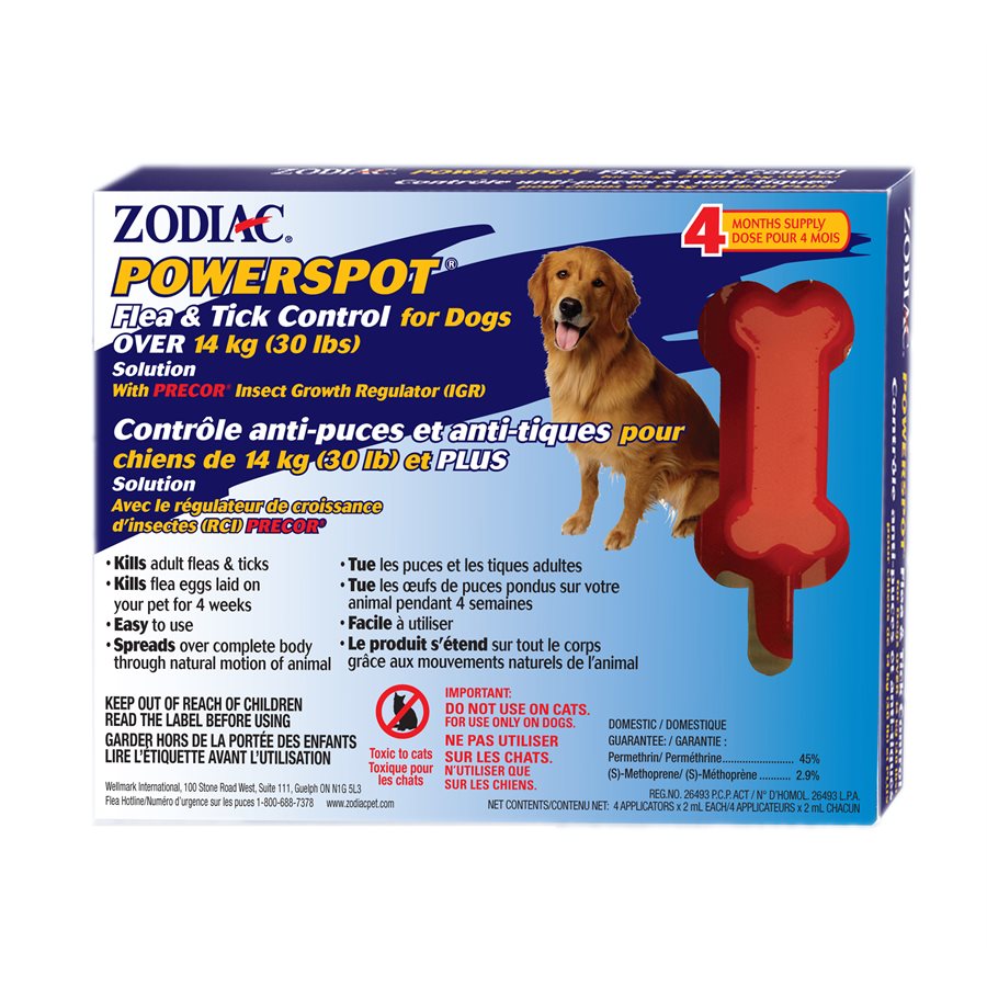 Zodiac Power Spot On for dogs Over 30 lbs