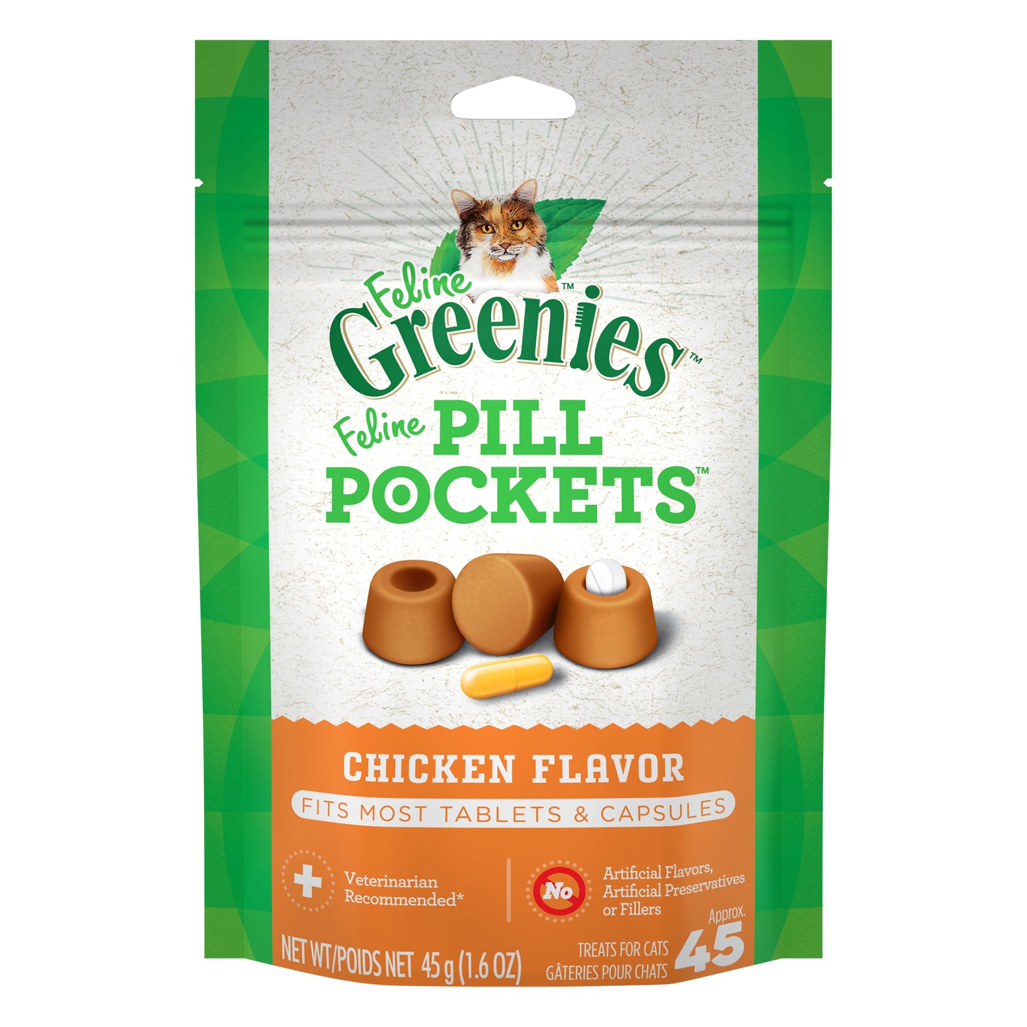 Greenies Feline Pill Pockets Cat Treats - Chicken