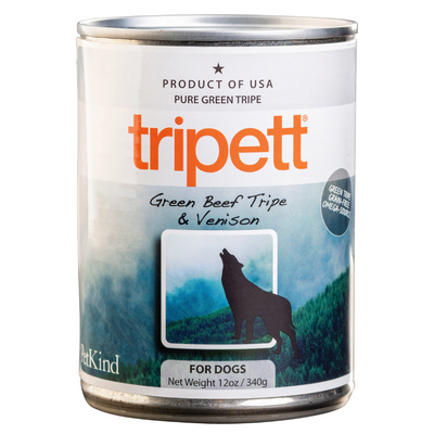 Tripett Green Beef Tripe & Venison Dog Can