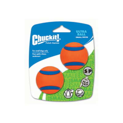 Chuckit! Ultra Ball Small Dog Toy (2 Pack)