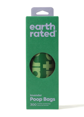 Earth Rated Poop Bags on a Large Single Roll Lavender Scent