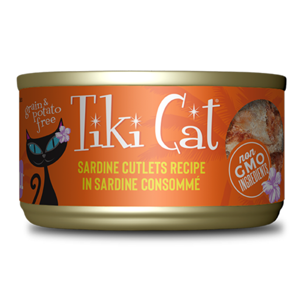 Tiki Cat Grill - Sardine Cutlets in Sardine Consomme Cat Can