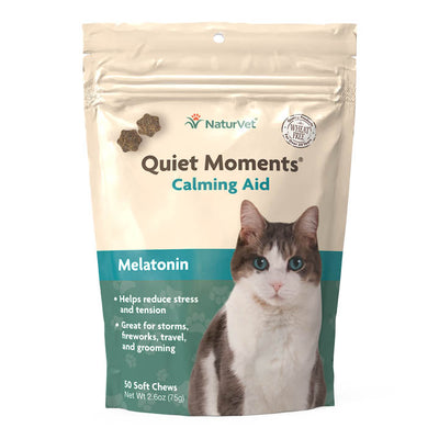 NaturVet Quiet Moments Calming Cat Chews for Cats