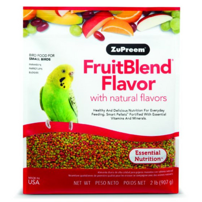 ZuPreem Fruitblend Food For Parakeet, Budgies, Parrotlet & Small Birds