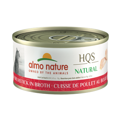 Almo Nature HQS Natural - Chicken Drumstick in Broth Cat Can