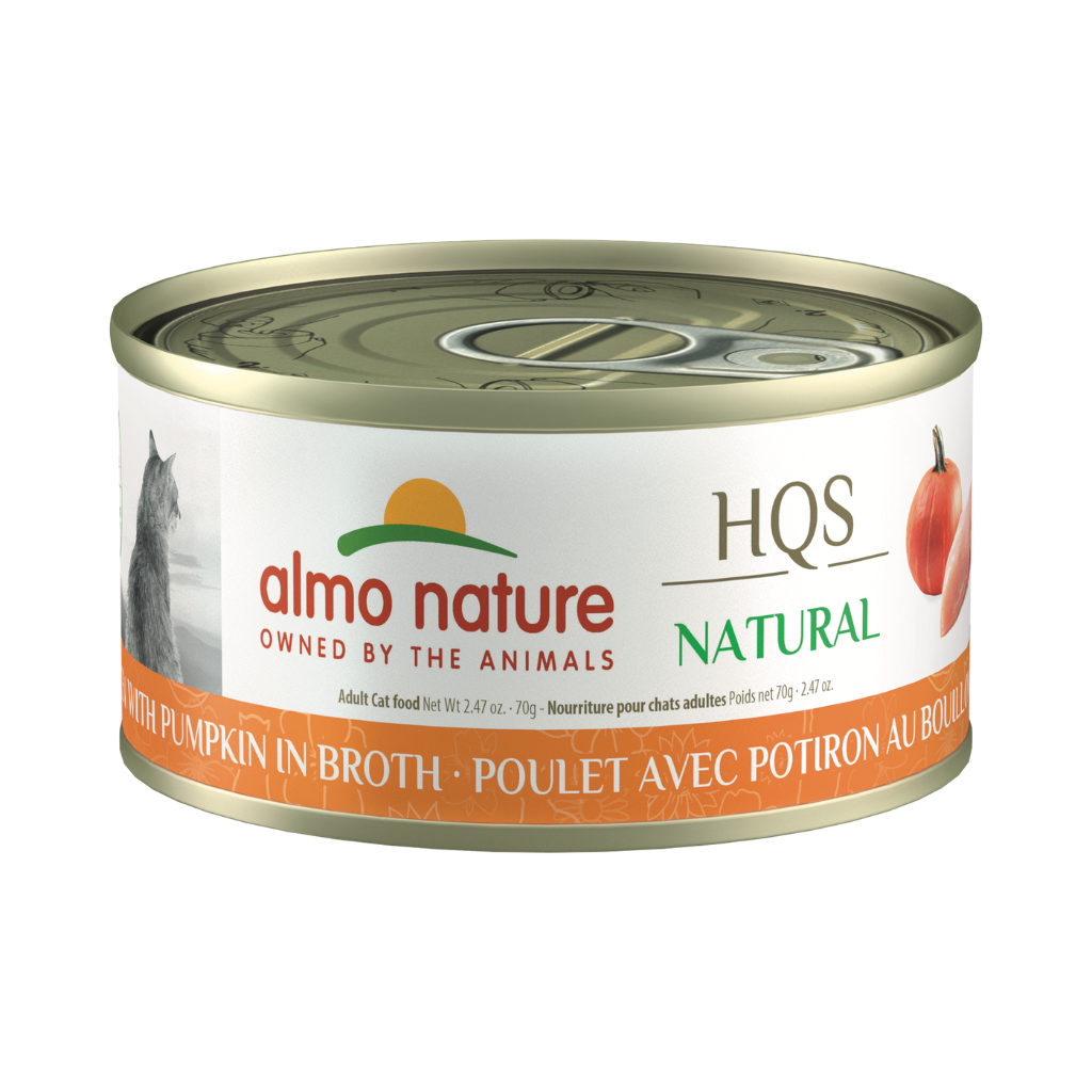 Almo Nature HQS Natural - Chicken With Pumpkin In Broth Cat Can