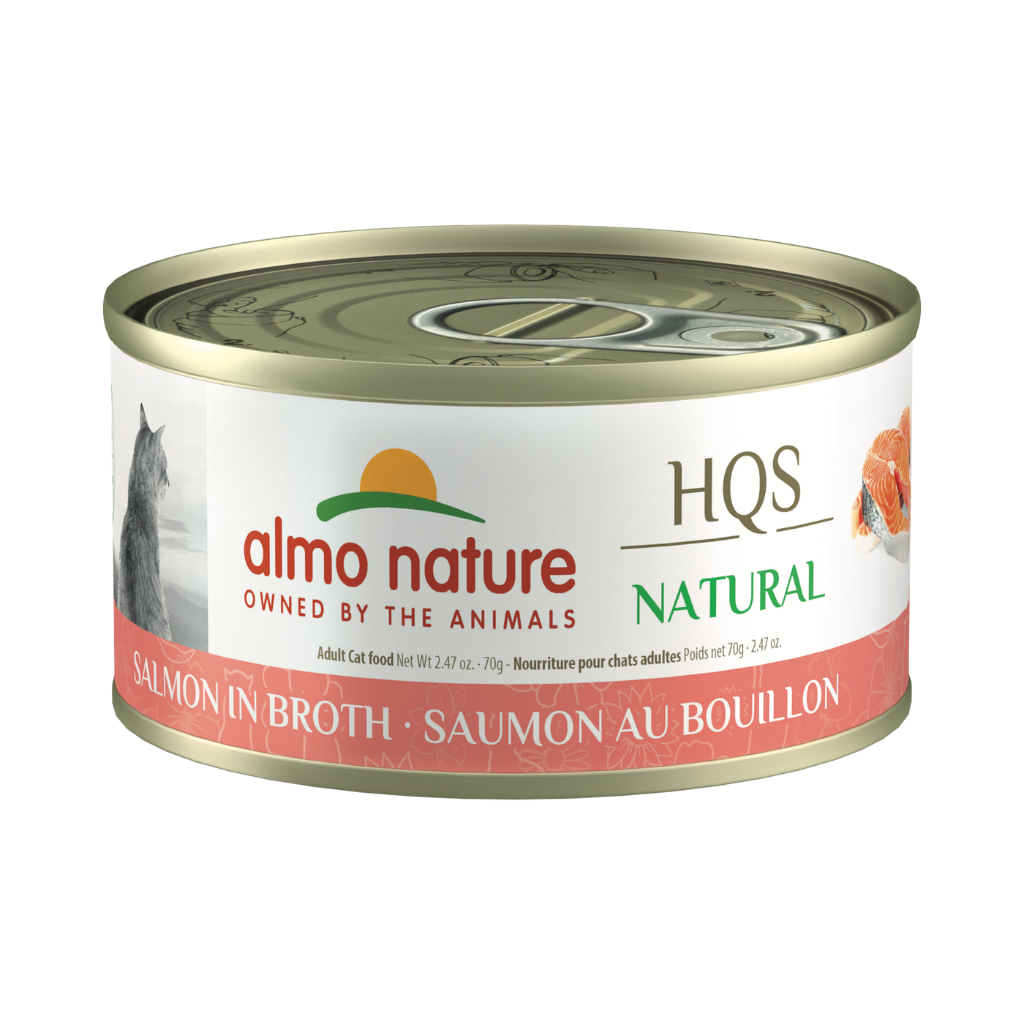 Almo Nature HQS Natural - Salmon in Broth Cat Can