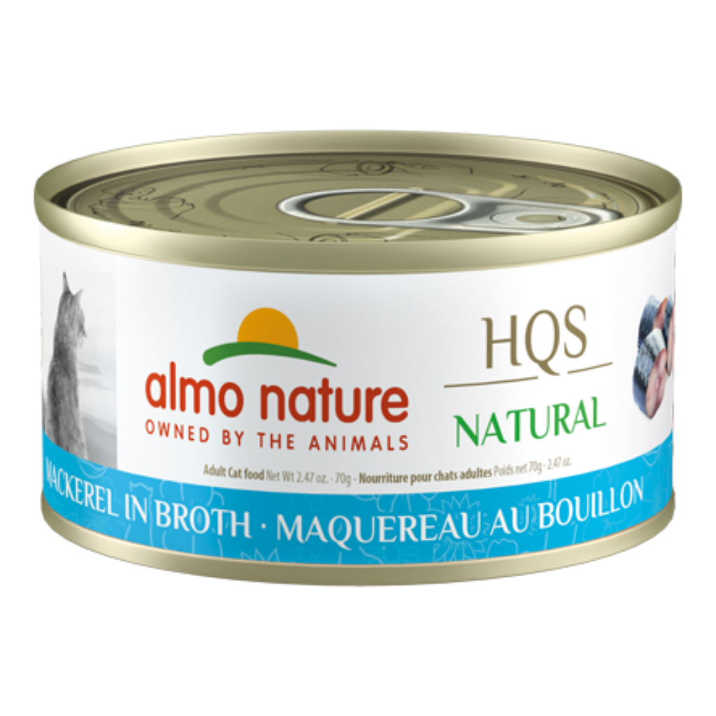 Almo Nature HQS Natural - Mackeral in Broth Cat Can