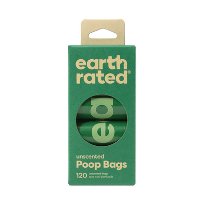 Earth Rated Poop Bags on Refill Rolls Unscented (8 Rolls)