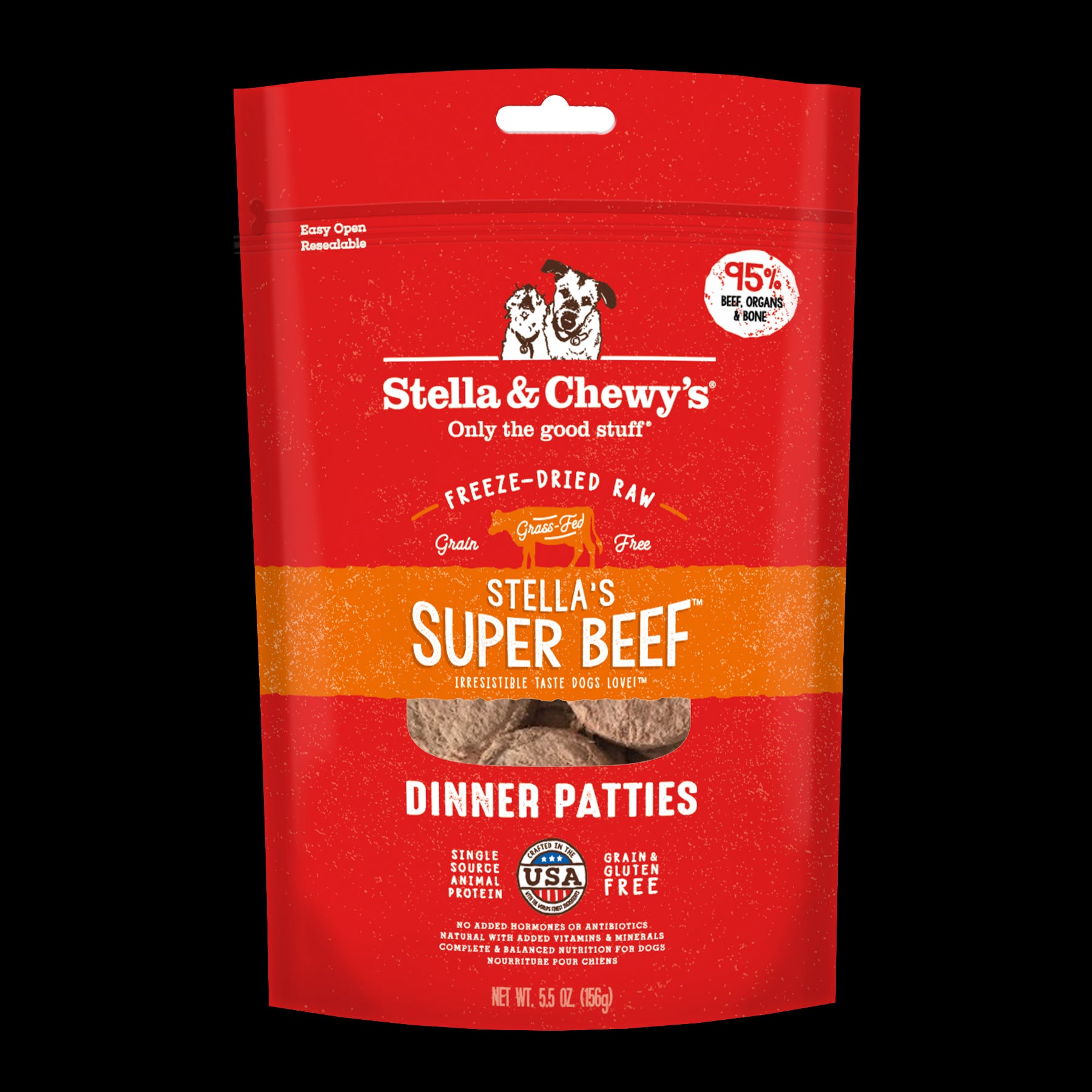 Stella & Chewy's Super Beef Freeze-Dried Raw Dinner Patties