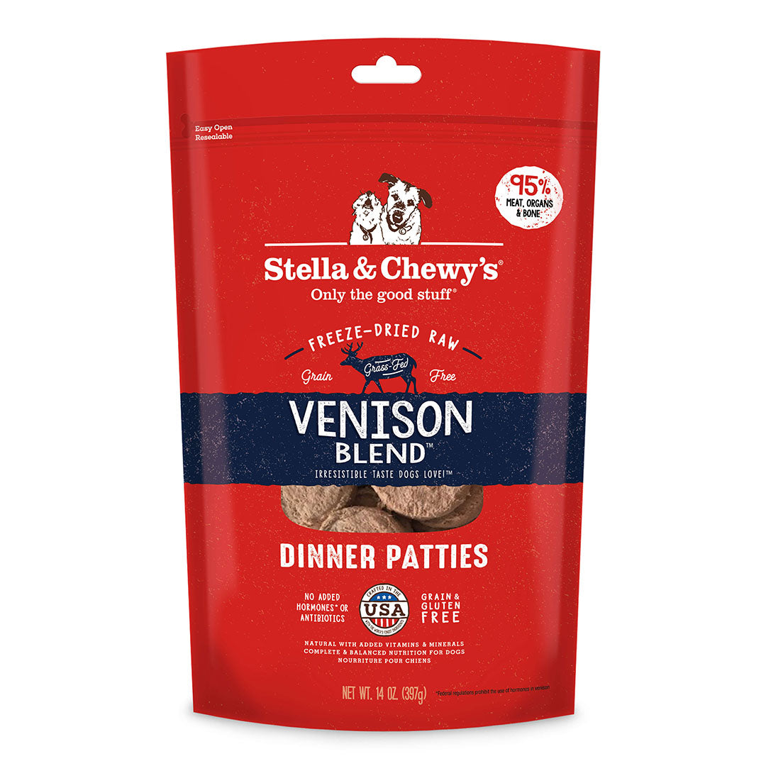 Stella & Chewy's Venison Blend Freeze-Dried Raw Dinner Patties