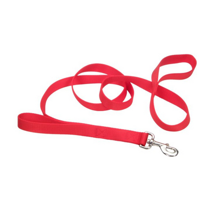 Coastal Pet Double Loops Handle Nylon Leash Red