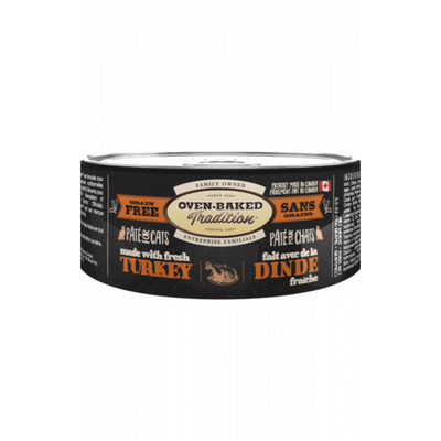 Oven-Baked Tradition Grain Free Turkey Pate Cat Can