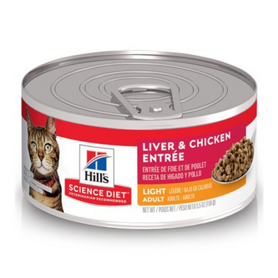 Hill's Science Diet Light Liver & Chicken Entrée Cat Can