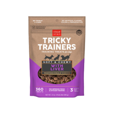 Cloud Star Tricky Trainers Soft & Chewy Liver Dog Treats