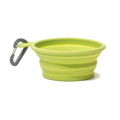 Messy Mutts Silicone Collapsible Bowl - Green