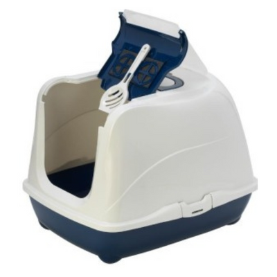 Moderna Flip Cat Hooded Jumbo Litter Pan - Blueberry