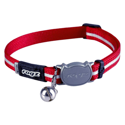 Rogz AlleyCat Safety Release Cat Collar - Red