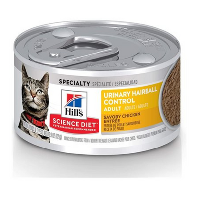 Hill's Science Diet Urinary & Hairball Control Chicken Entrée Cat Can