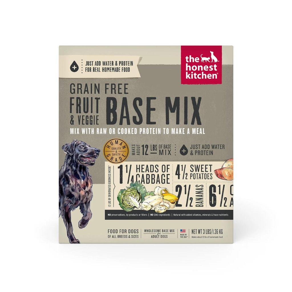 The Honest Kitchen Dehydrated Grain Free Fruit & Veggie Base Mix for Dogs