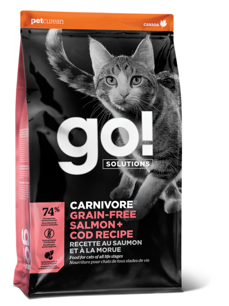 Go! Solutions Carnivore Grain Free Salmon and Cod Recipe for Cats