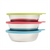 Messy Mutts 6pc Set with Three Stainless Steel Bowls and Three Silicone Lids