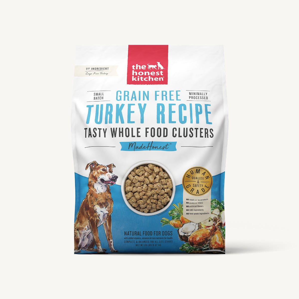 Honest Kitchen Whole Food Clusters Grain Free Turkey Dog Food