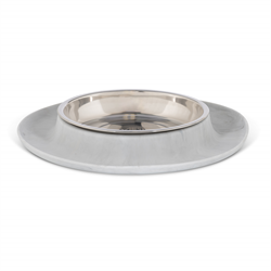 Messy Cats Silicone Feeder with Stainless Saucer Bowl 1.75 Cups