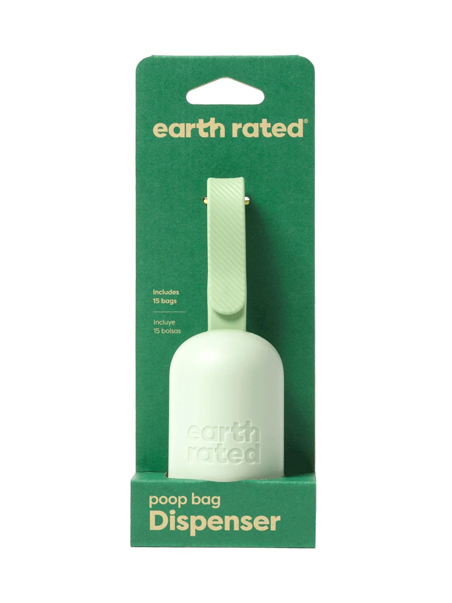 Earth Rated Poop Bag Dispenser with 15 Unscented Bags