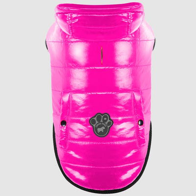 Canada Pooch Shiny Puffer Vest Pink