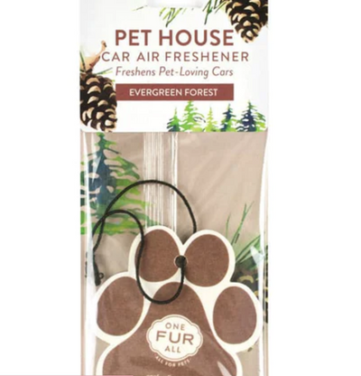 Evergreen Forest Pet House Car Air Freshener