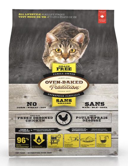 Oven-Baked Tradition Grain Free Chicken Recipe for Cats